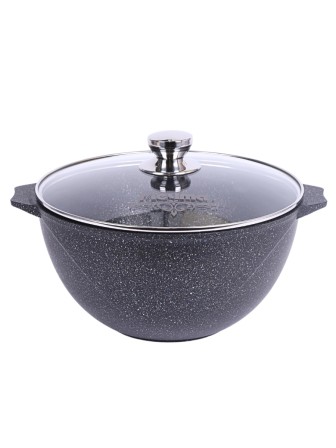 Казан для плова с крышкой Гранит star 6л, антипригарный 56803