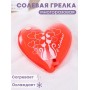 Грелка солевая СЕРДЦЕ КРАСНОЕ рисунок коты