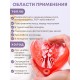 Грелка солевая СЕРДЦЕ КРАСНОЕ рисунок коты