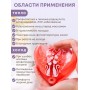 Грелка солевая СЕРДЦЕ КРАСНОЕ рисунок коты