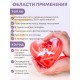 Грелка солевая СЕРДЦЕ КРАСНОЕ рисунок голуби