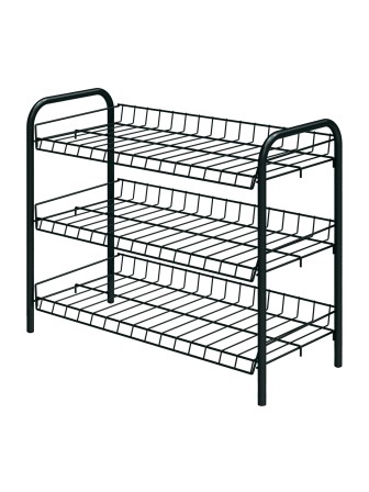 Этажерка для обуви с 3 полками ЭТ5/Ч черная