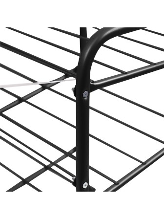 Этажерка для обуви с мягким сиденьем из экокожи и ящиком ЭТП1-1/Ч черная