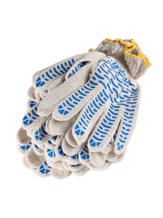 Перчатки х/б с ПВХ Волна, 5 пар