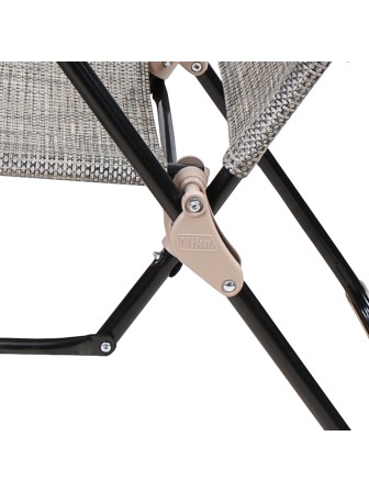 Кресло-шезлонг складное с подножкой и полкой Ника КШ3/3 ротанг