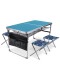 Комплект складной походной мебели Ника ССТ-К3/4 стол+4 стула, голубой джинс