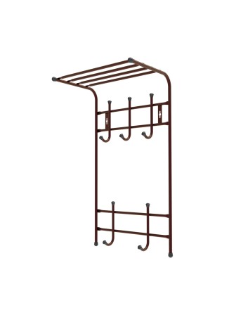 Вешалка настенная двухярусная Ника ВПТ5/А медный антик
