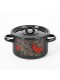 Кастрюля эмалированная 1,5 л, Стальэмаль 1с15с/1, Рябина, черный