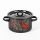 Кастрюля эмалированная 1,5 л, Стальэмаль 1с15с/1, Рябина, черный