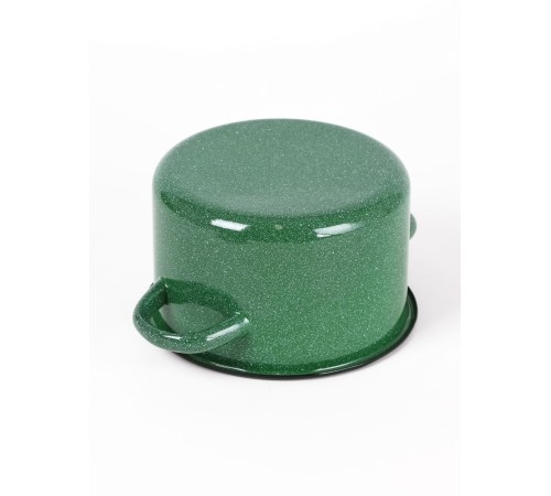 Кастрюля эмалированная 1,5 л, Стальэмаль 2с15/1, без рисунка, изумрудный, с зерном