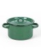 Кастрюля эмалированная 1,5 л, Стальэмаль 2с15/1, без рисунка, изумрудный, с зерном