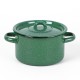 Кастрюля эмалированная 1,5 л, Стальэмаль 2с15/1, без рисунка, изумрудный, с зерном