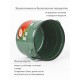 Кастрюля эмалированная 9 л, Стальэмаль 1с200с, Клубника садовая, изумрудный, с зерном