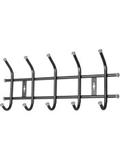 Вешалка настенная в прихожую Ника ВНТ5, цвет черный