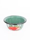 Миска эмалированная 0,8 л, Стальэмаль 1с5с, Клубника садовая, изумрудный