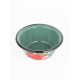 Миска эмалированная 0,8 л, Стальэмаль 1с5с, Клубника садовая, изумрудный