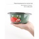 Миска эмалированная 0,8 л, Стальэмаль 1с5с, Клубника садовая, изумрудный