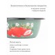 Миска эмалированная 0,8 л, Стальэмаль 1с5с, Клубника садовая, изумрудный