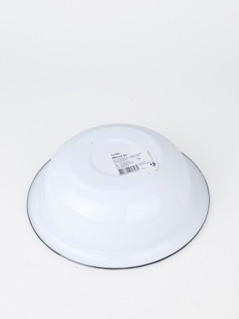 Миска эмалированная 2 л, Стальэмаль 1с32с, Клубника садовая, белоснежный