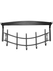 Вешалка настенная в прихожую с полкой Ника Премиум ВНП4, цвет черный