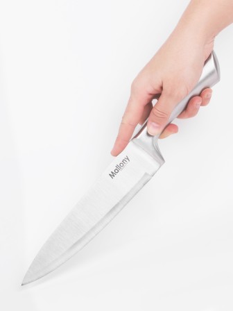 Нож кухонный Mallony MAESTRO MAL-02M поварской 20 см, цельнометаллический