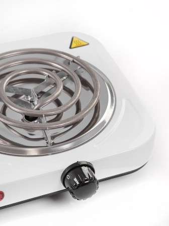 Плитка электрическая CENTEK CT-1509 белая, 2 конфорки 2 кВт, ТЭН