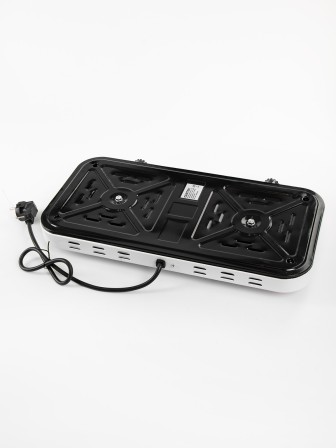Плитка электрическая CENTEK CT-1509 белая, 2 конфорки 2 кВт, ТЭН