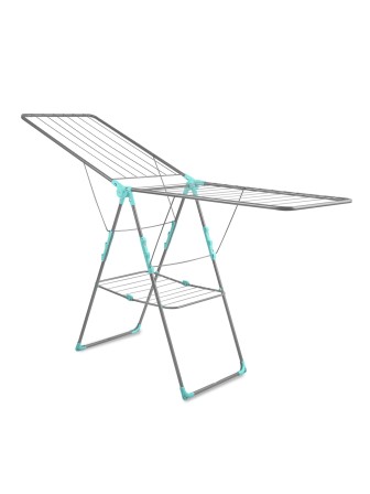 Сушилка для белья Ника СБ8П/С напольная, 2 уровня, разное направление прутьев