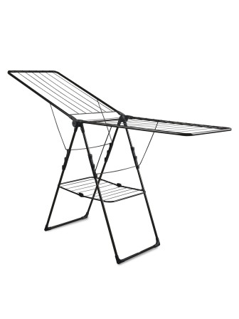 Сушилка для белья Ника СБ8П/Ч напольная, 2 уровня, разное направление прутьев