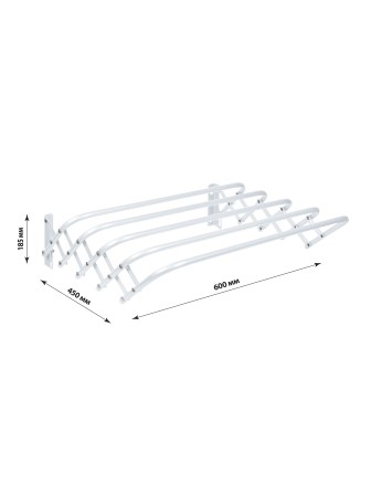 Сушилка для белья Ника СН60/Б настенная, гармошка