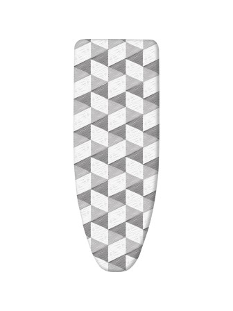 Чехол для гладильной доски Ника ЧПД1/1 с поролоном, со штрихами 1300х420мм