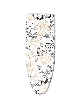 Чехол для гладильной доски Ника ЧПД1/4 с поролоном, бриллиант 1300х420мм