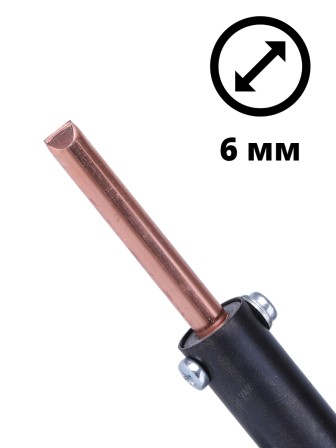 Электропаяльник со съёмным паяльным стержнем ЭПСН 65/220В (с винтом, пластиковая ручка)