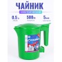 Чайник Росинка 0,5л 0,6кВт, спираль ЗЕЛЕНЫЙ