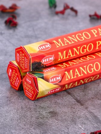 Благовония HEM, шестигранники, Манго Папайя (Mango Papaya), 3 шт