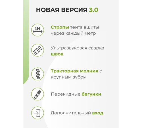 Тент Сибирский Агроном для ЧУДОТЕПЛИЦЫ 2 м