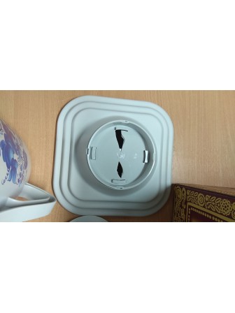 Уценка! Электрочайник-самовар Добрыня 4.0 л DO-421 гжель + керамический заварочный чайник 1.0 л