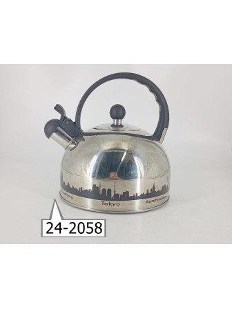 Уценка! Чайник для плиты со свистком 2,8 л MALLONY MAL-CITY-01