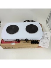 25-0437 Электрическая плитка Мечта 212Ч белая, 2 конфорки, чугун