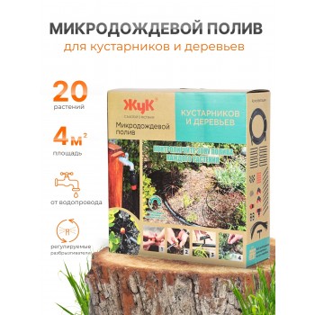 Микродождевой полив кустарников и деревьев Жук 20 растений