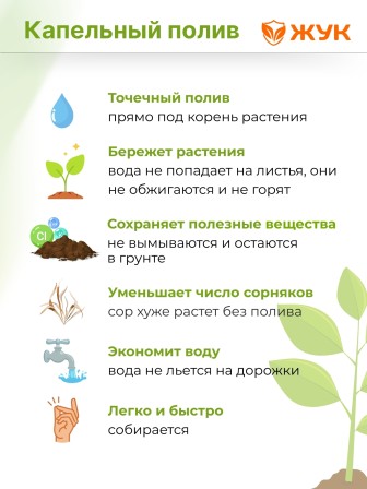 Капельный полив Жук расширительный комплект для эмиттерной ленты 6м