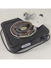 24-2734 Электрическая плитка Злата 114Т черная, 1 конфорка, ТЭН