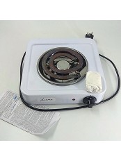 25-0305 Электрическая плитка Злата 114Т белая, 1 конфорка, ТЭН