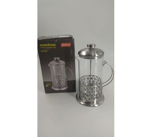 Уценка! Френч-пресс MALLONY Cellula 1000мл B511-1000ML Уценка! Френч-пресс MALLONY Cellula 1000мл B511-1000ML