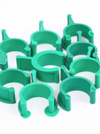 Клипса для парника Сибирский Агроном 10 шт в упаковке, d 20 мм ЧЕРНЫЕ, 3 упаковки