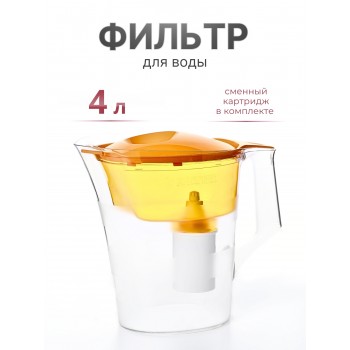 Фильтр-кувшин БАРЬЕР Чемпион сочный апельсин 4л с индикатором