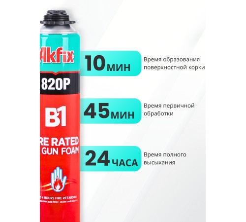Akfix 820P B1 Профессиональная противопожарная пена, 850 гр. Akfix 820P B1 Профессиональная противопожарная пена, 850 гр.