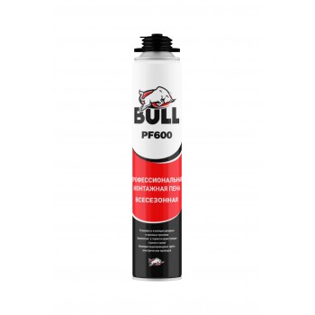 Bull PF600 Профессиональная монтажная пена, 750мл. 600 гр.