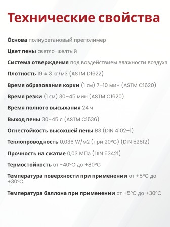 Akfix 805 Многоцелевая бытовая полиуретановая пена, 850 гр.