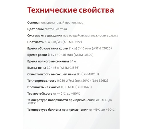 Akfix 805 Многоцелевая бытовая полиуретановая пена, 850 гр.